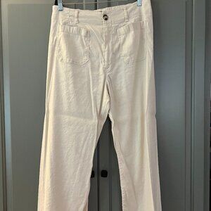 Maeve Anthropologie The Colette Cropped Wide Leg Pants 32